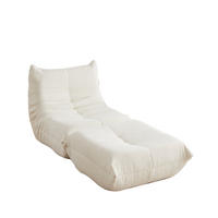 SITZSACK Chenille Beige Ohne Armlehnen - Beige, Textil (94/71/185cm) - WISHDOR