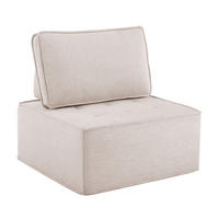 SESSEL DE-34982 modular mit Leinenbezug Beige - Beige, Holzwerkstoff (81/81/81cm) - ComfortXL