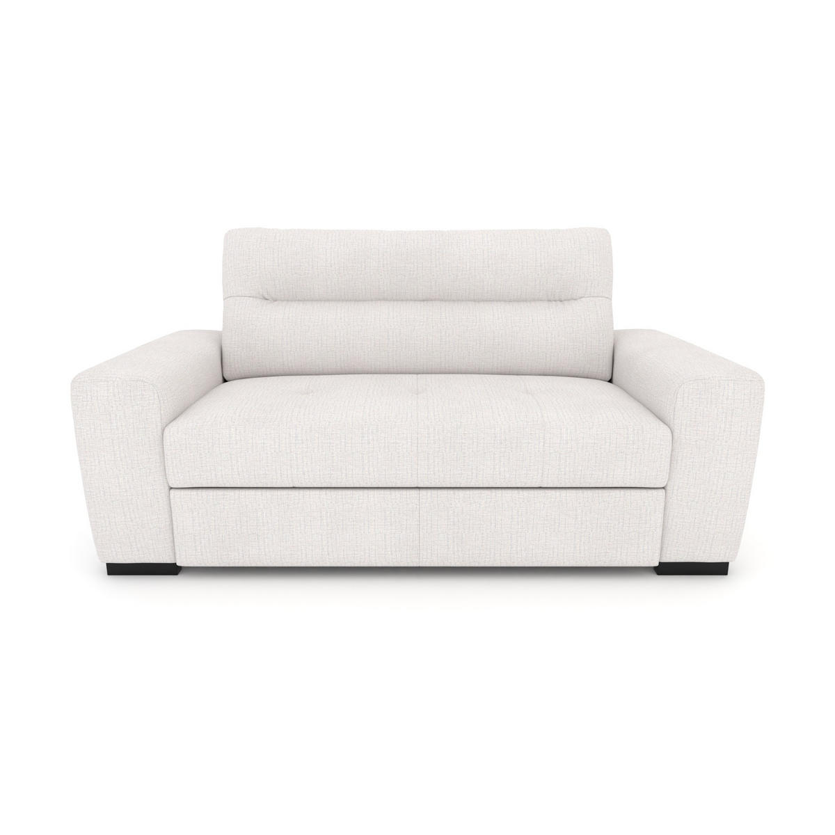 2-SITZER Carlisle Chenille Beige 183/97/93 cm - Ecru, Kunststoff/Textil (183/93/97cm) - foamnova