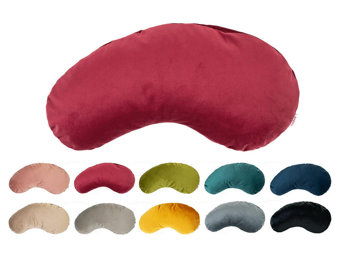 KISSEN-BOHNE Samt&Sonders karmin-rot 45/25 cm - Rot, Textil (25/45cm) - beties Heimtextil