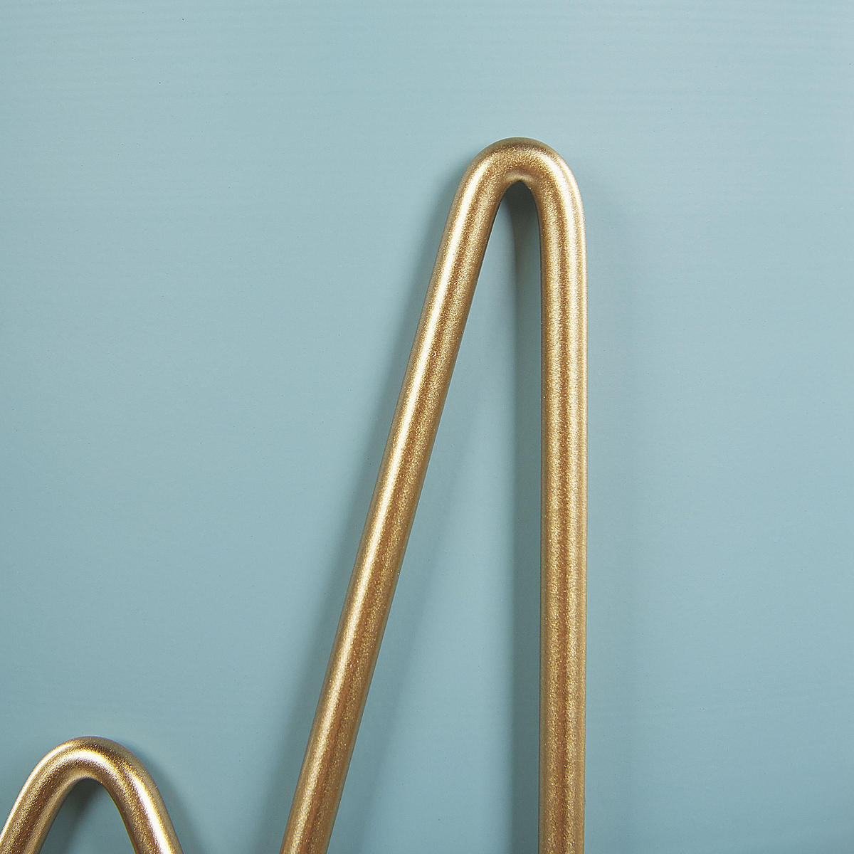 PFLANZENSTÄNDER Metall blau/gold 39 cm Kalandra - Blau/Goldfarben, Metall (39cm) - Beliani