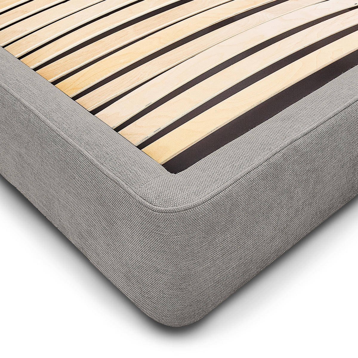 POLSTERBETT - Dunkelgrau, Textil (160/200cm) - home24