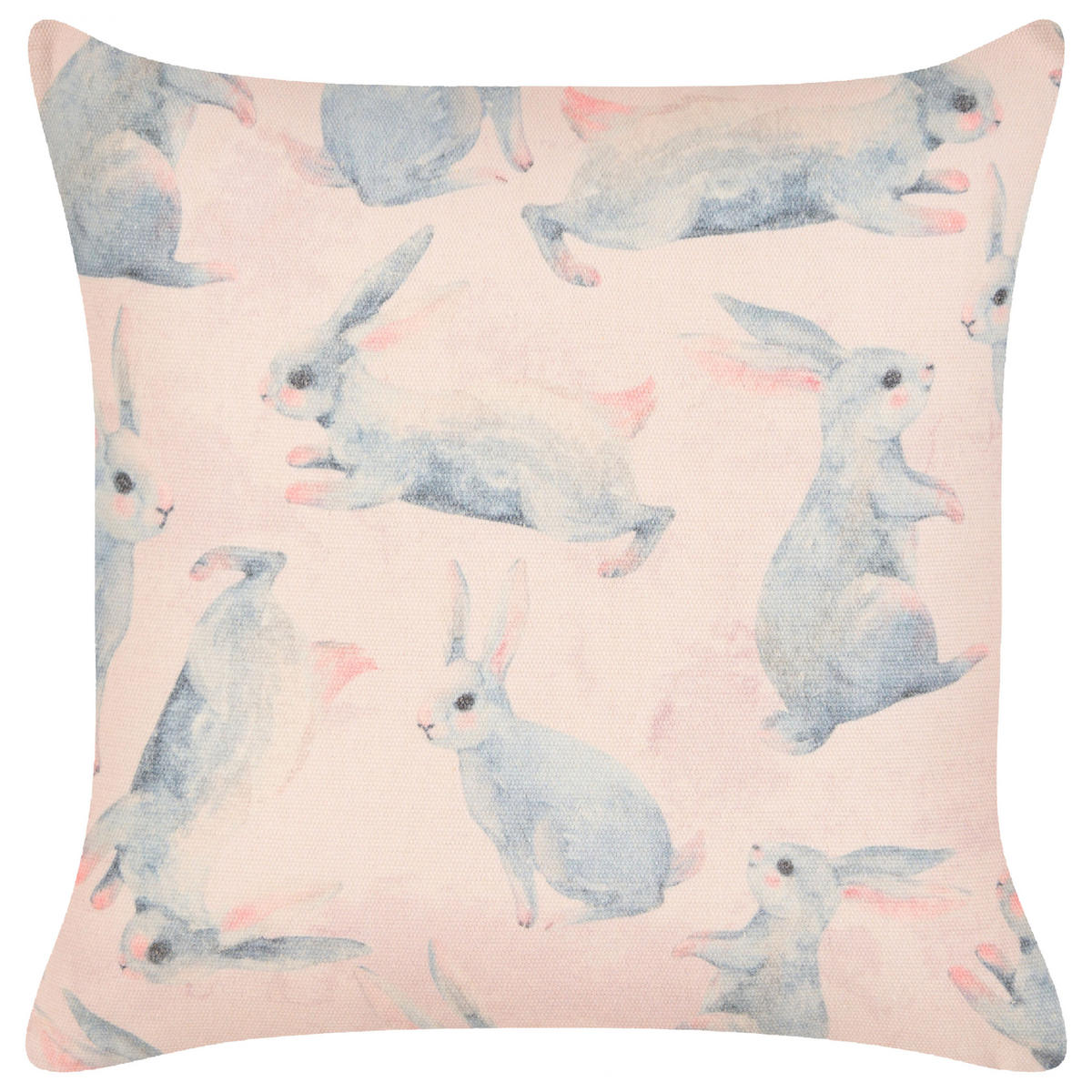 DEKOKISSEN 2er-Set Rosa 45/45 cm Ratibida - Pink, Naturmaterialen/Textil (45/45cm) - Beliani
