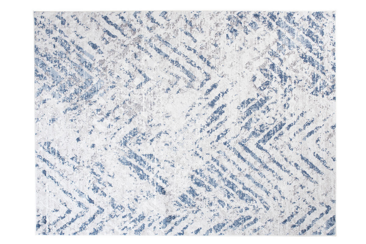 TEPPICH SKY Blau Grau 120 x 170 cm - Blau, Kunststoff (120/170cm) - Tapiso