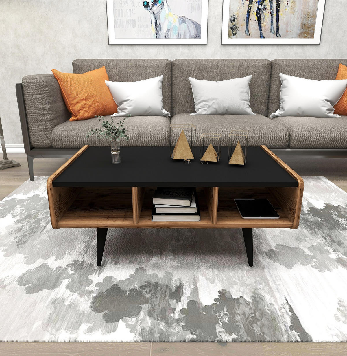 COUCHTISCH line Braun - Braun, Holz (90/56/40cm) - Habitat Garten