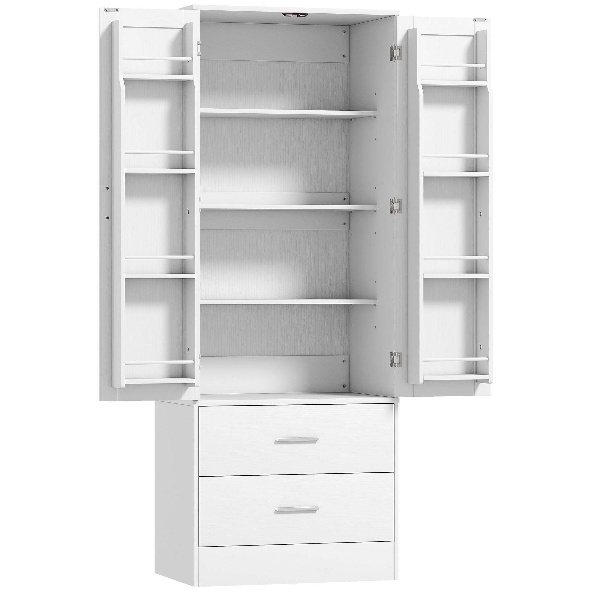 KÖKSSKÅP av MDF-spånskiva, vit 159/40/60 cm