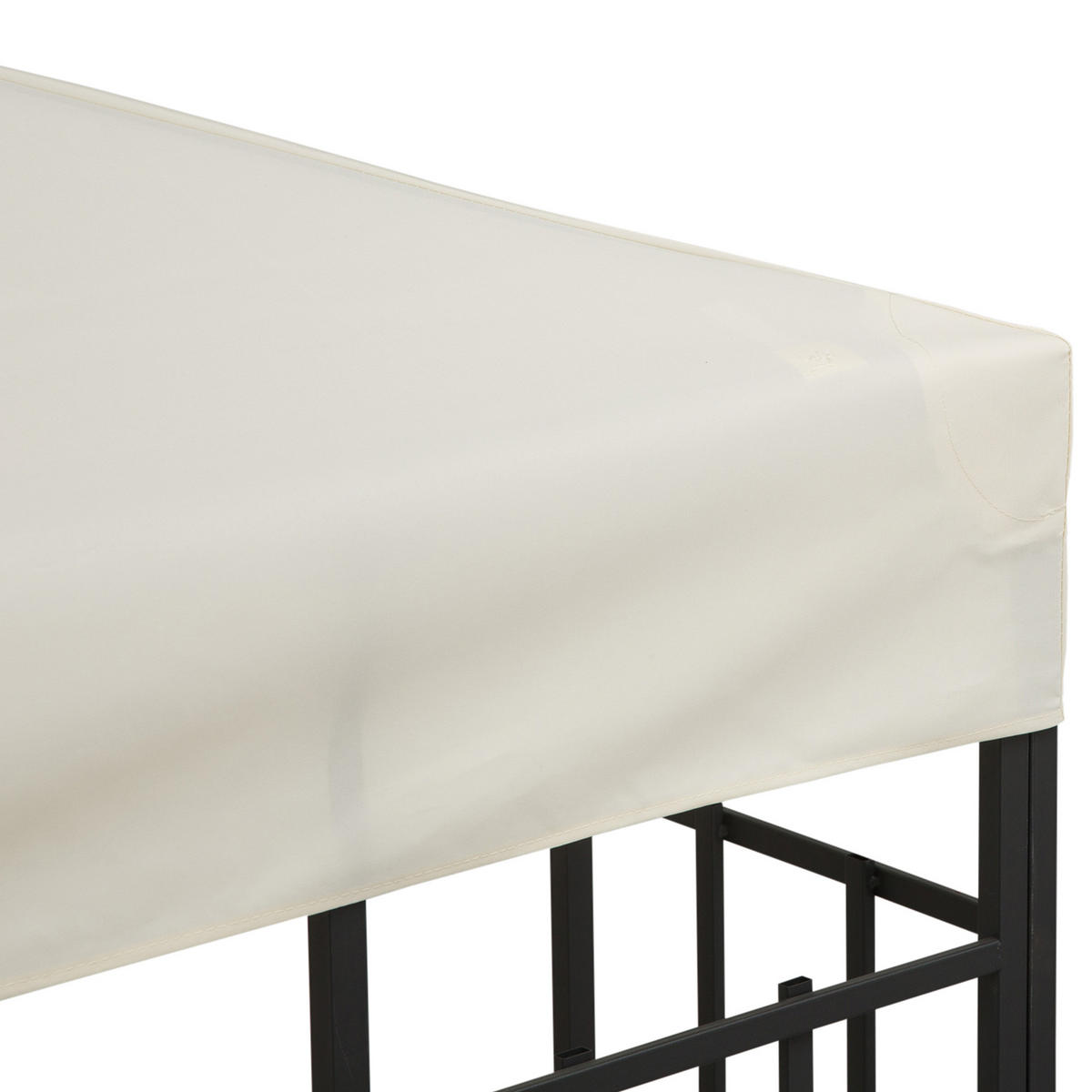 OUTSUNNY Ersatzdach für Pavillon 3x3 m, wasserabweisendes Pavillondach aus Polyester für Gartenpavillon und Partyzelt, Cremeweiß - Creme, Textil (300/18/300cm)