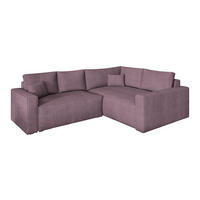 ROHOVÁ SEDAČKA ERONIS šeříková - šedá/šeříková, dřevo/textil (265/194cm) - MASSENO