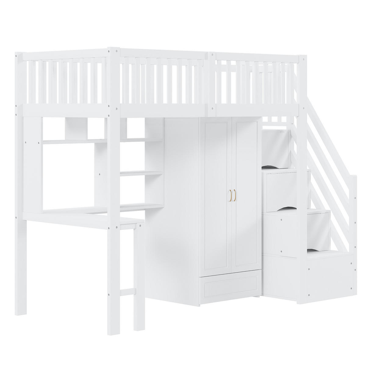 HOCHBETT 90/200 cm Weiß - Weiß, Holz - Raumix