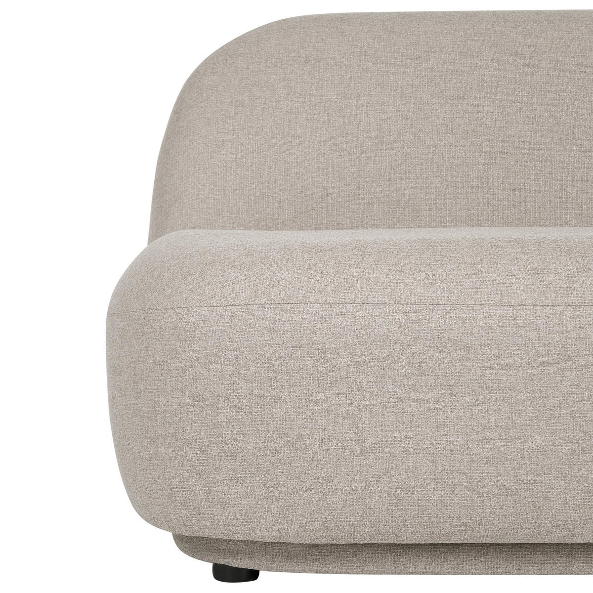 2-SITZER-SOFA Stoff Beige Lovberg - Beige, Textil (138/74/80cm) - Beliani