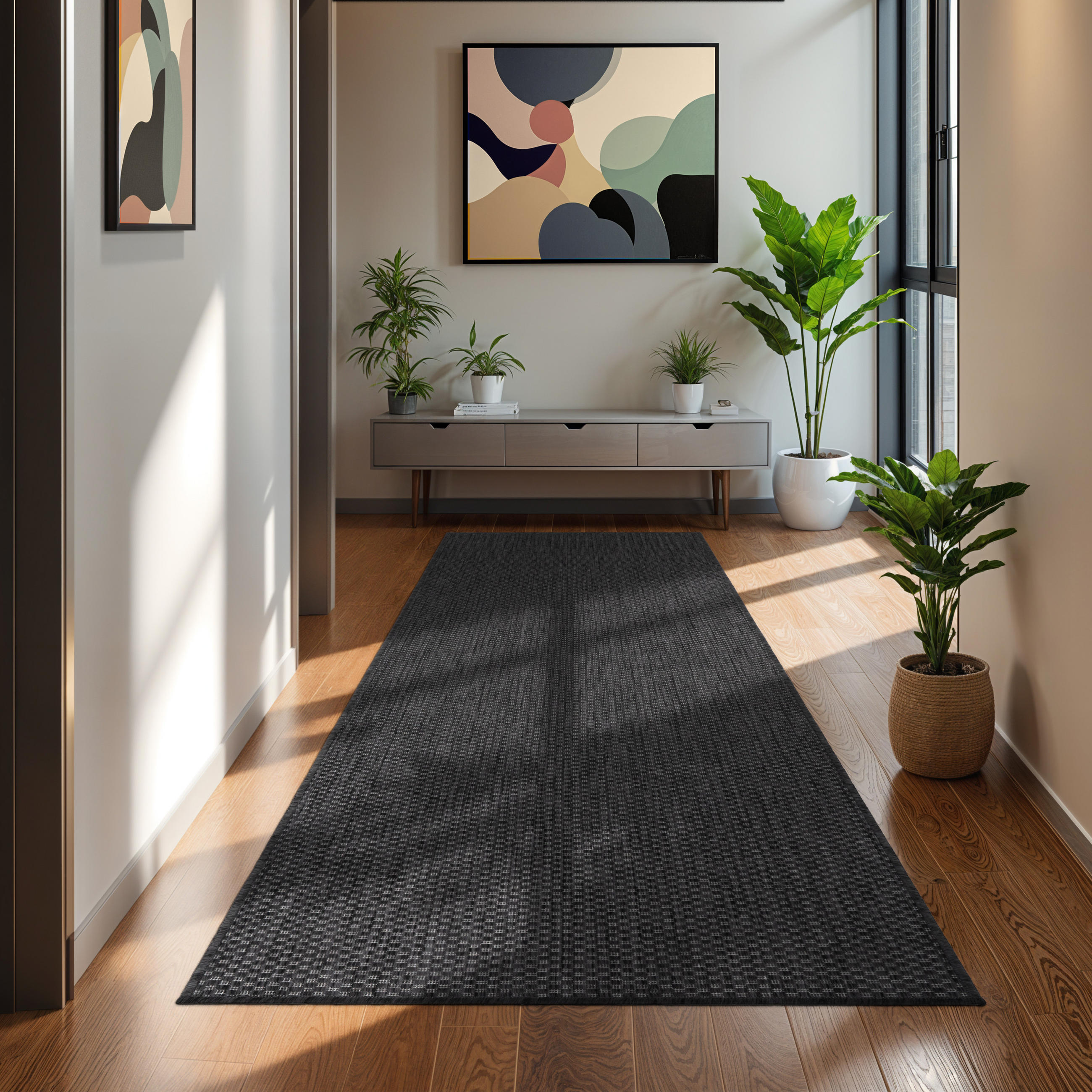 OUTDOORTEPPICH 80/150 cm Venedig 165 - Anthrazit, Textil (80/150cm) - Paco Home