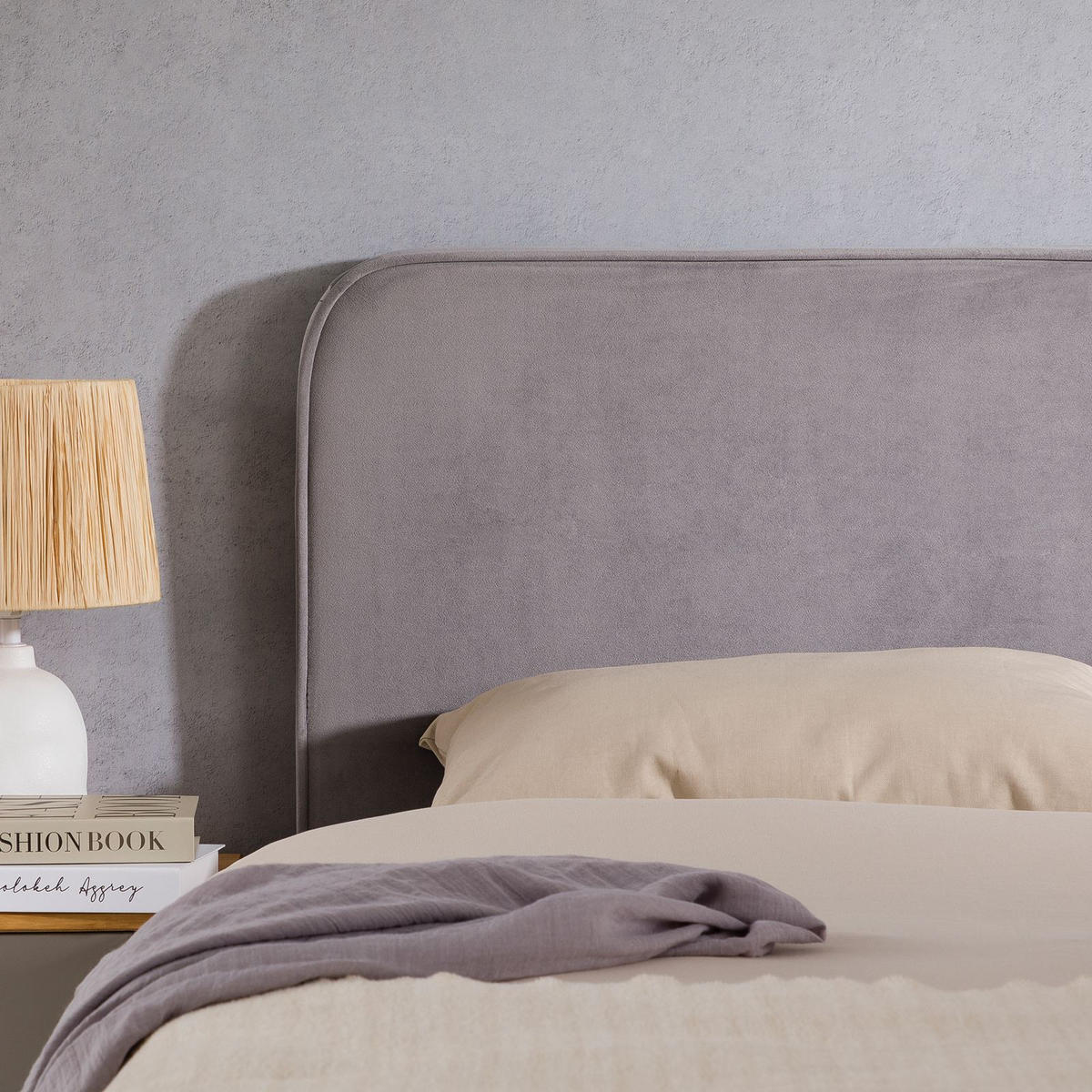 KOPFTEIL PILOV 140X190 CM - Grau, Textil (140/68/6cm) - IDIMEX