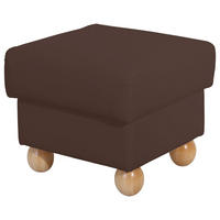 HOCKER Kasha Bezug Kunstleder Buche natur / braun - Braun, Kunststoff (54/48/54cm) - 58aufmkessel