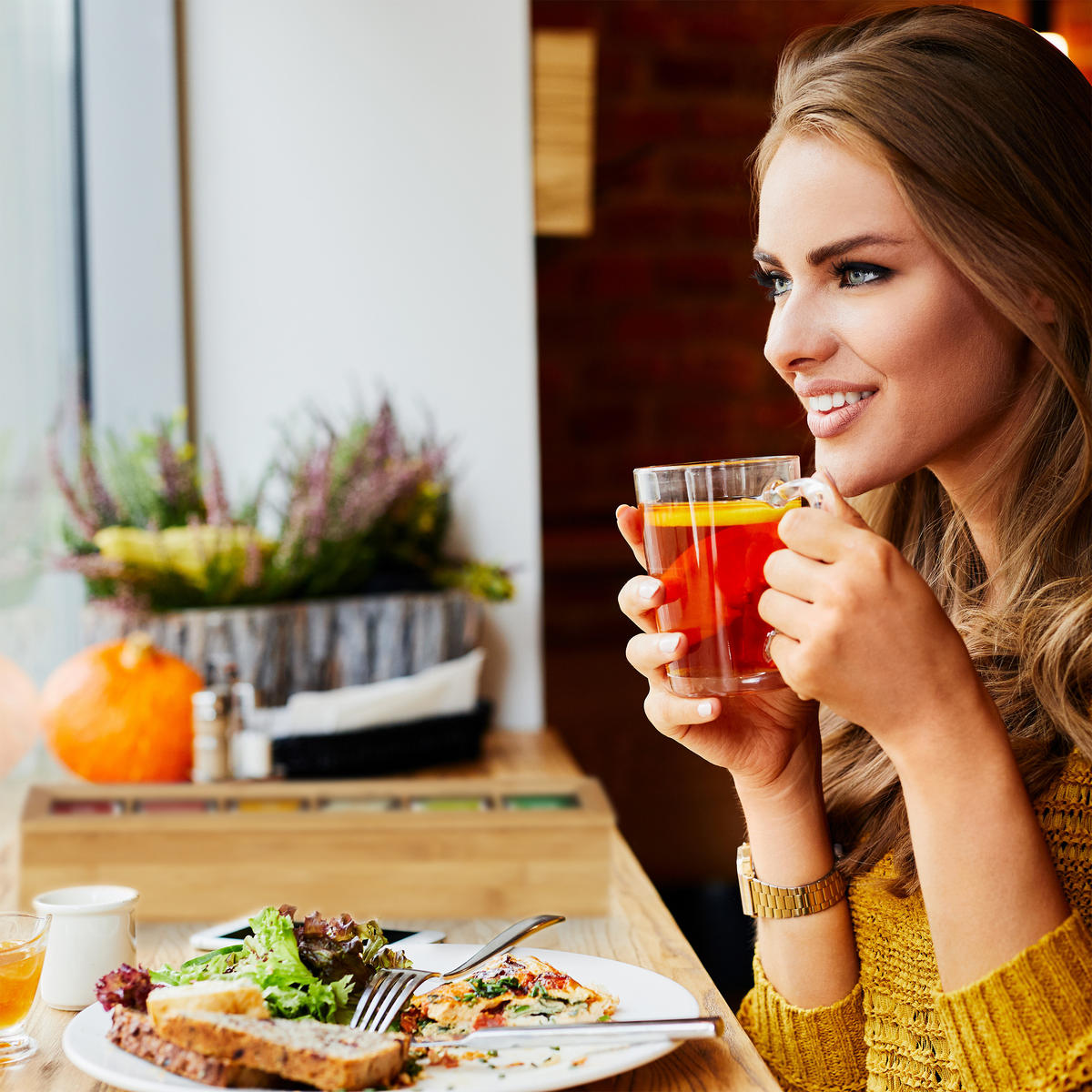 TEEBOX - Hellbraun, Holz/Kunststoff (44/9/9cm) - Relaxdays