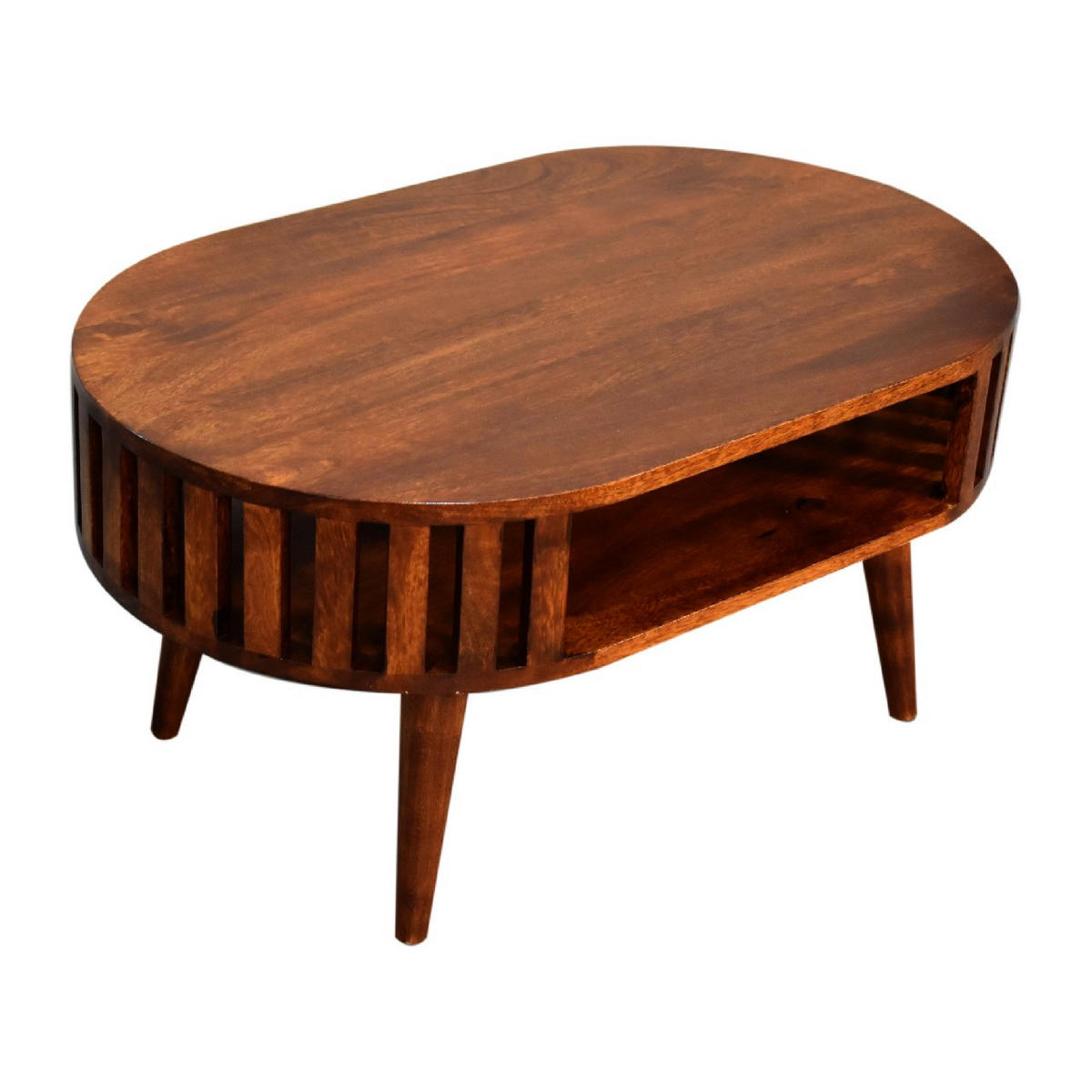 ARIELLA KLUBSKA MIZICA v kostanjevem zaključku - hnedá, drevo (80/50/40cm) - Artisan Furniture