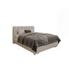 POLSTERBETT Zaira 140x200cm – Elegantes Polsterbett für modernen Wohnstil , Federkernmatratze Bonnel (18cm), cappuccino - Cappuccino, Holz - Panda Möbel