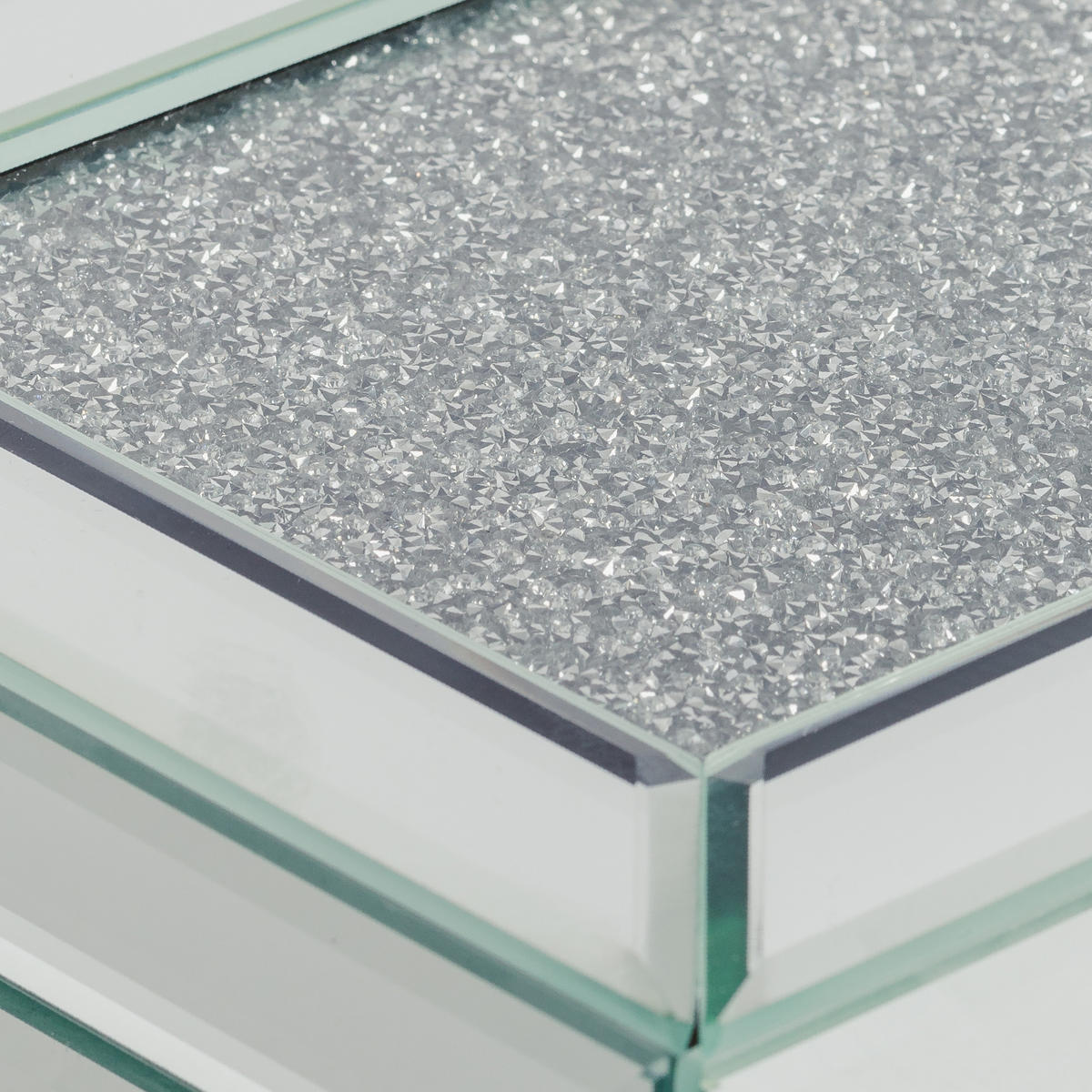 SCHMUCKKÄSTCHEN Diamentdust - Silberfarben, Glas (17/10.5/22cm) - home&you