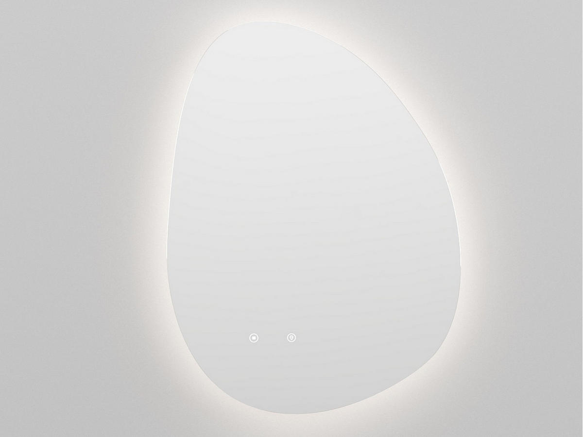 BADSPIEGEL - 60cm x 3.7cm - Spiegelglas - transparent - INACIA - Transparent, Glas (60/80/3.7cm) - Vente-Unique