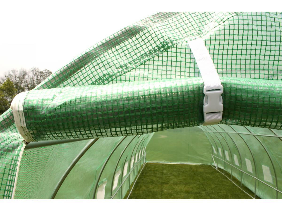 GEWÄCHSHAUSFOLIE serre tunnel de jardin althea - 9m² - 4.5 x 2 x 2 Grün - Grün, Kunststoff (45/45cm) - Habitat Garten