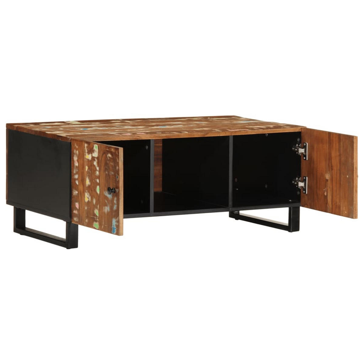COUCHTISCH 100x54x40 cm Altholz Massiv & Holzwerkstoff - Braun, Holz (54/100/40cm) - furnicato