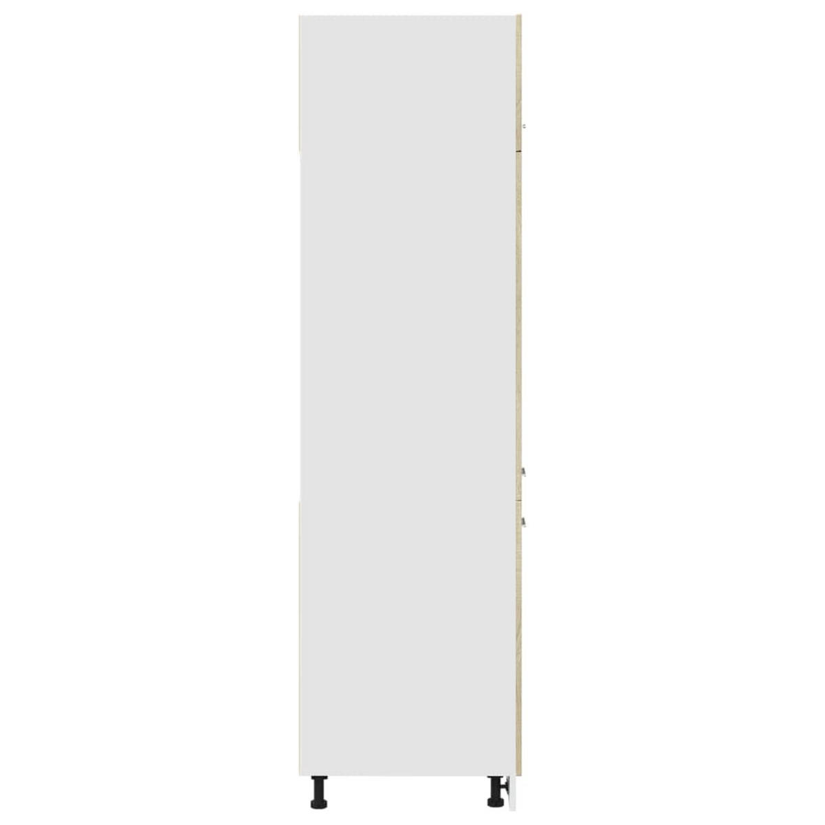 KÜHLUMBAUSCHRANK Lyon Sonoma-Eiche 60/57/207 Cm Holzwerkstoff - Braun, Holzwerkstoff (60/207/57cm) - vidaXL