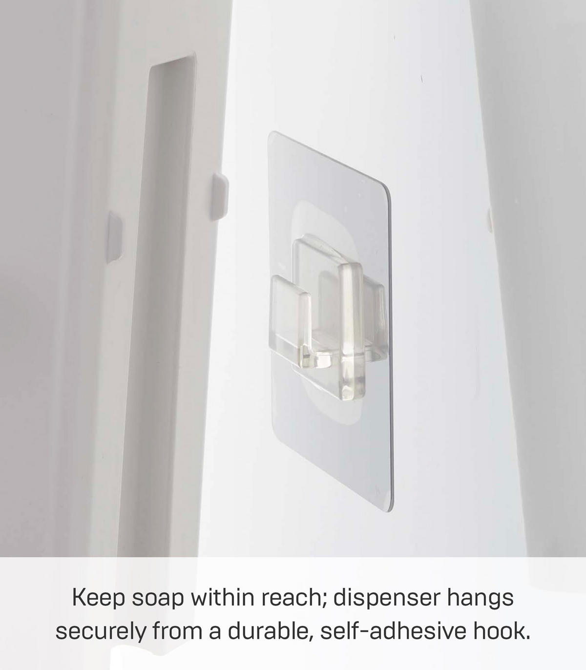 SEIFENSPENDER Film Hook 5351 weiß 19,5/5,5/7,5 cm - Weiß, Kunststoff (5.5/19.5/7.5cm) - Yamazaki