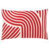 ZIERKISSENHÜLLE Organic Waves rot 30x50cm - Rot, Textil (30/50cm) - Tom Tailor