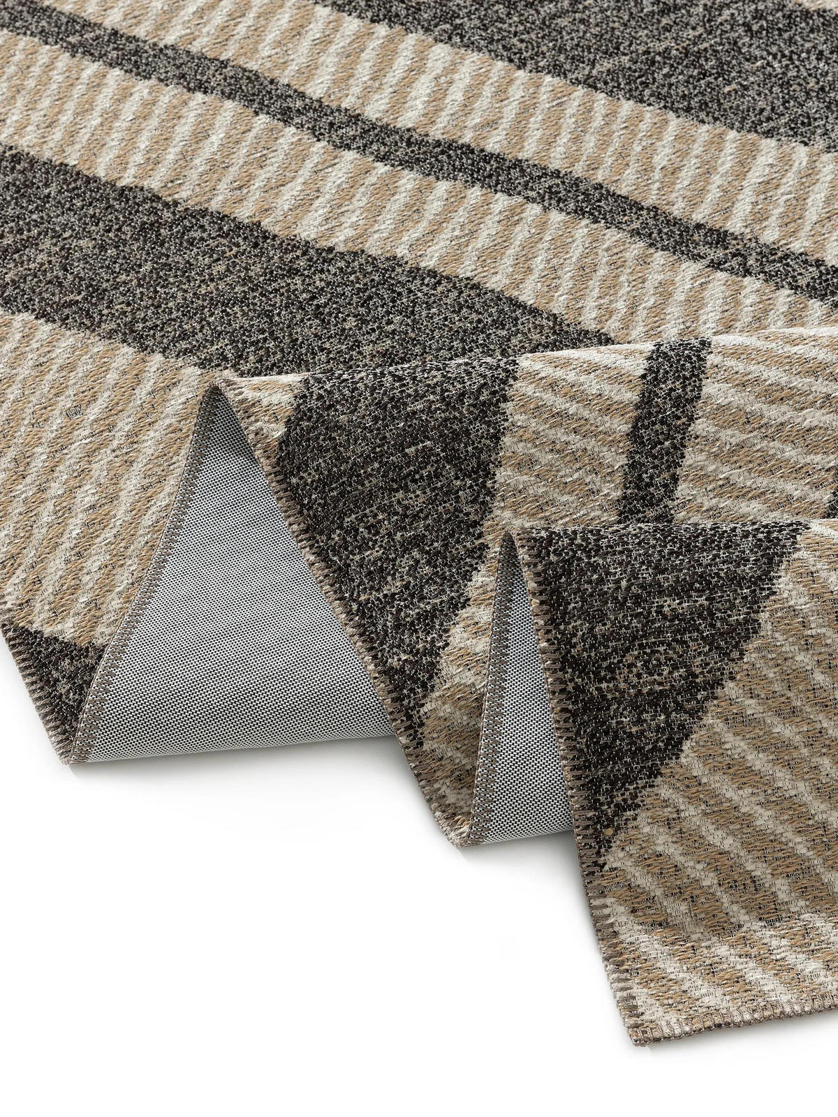 FLACHGEWEBETEPPICH Elena Beige/Braun 240x340 cm - Beige, Textil (240/340cm) - benuta Nest