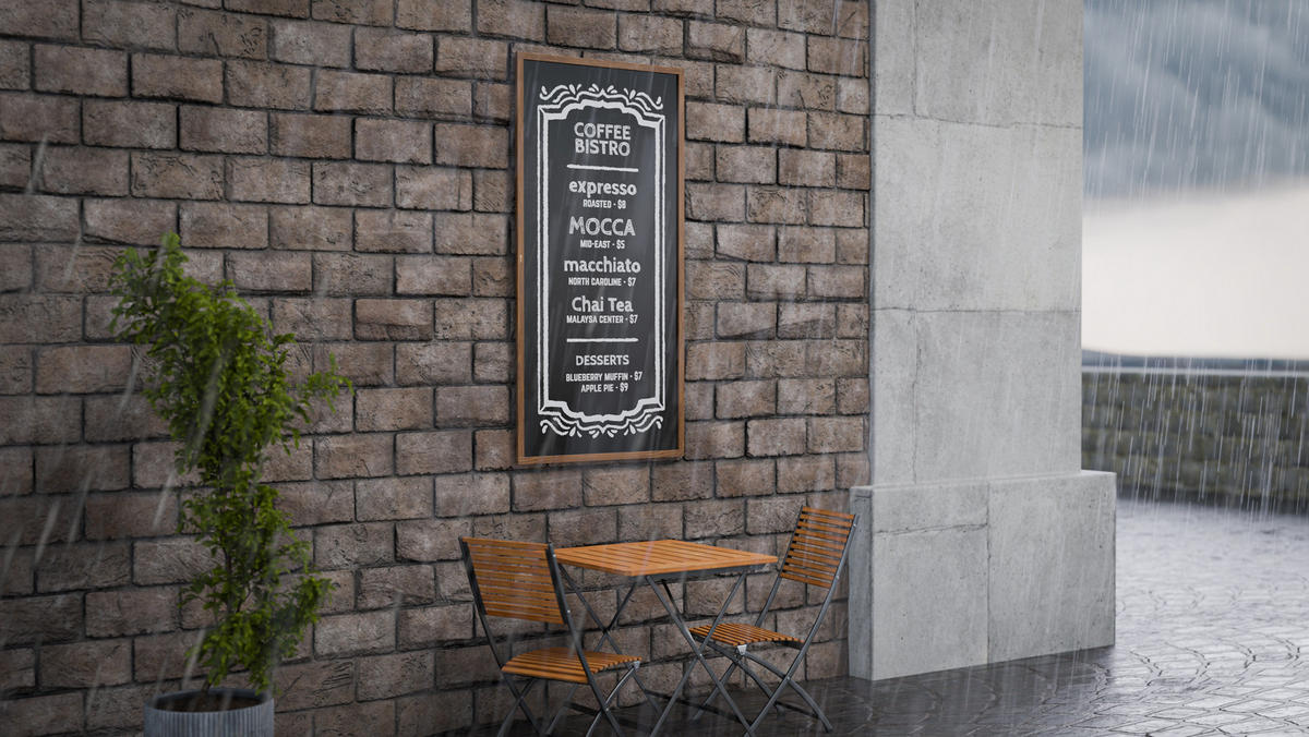 KREIDETAFEL Wasserfest mit lackiertem Holzrahmen 200x100cm - Schwarz, Holz (200/100/2cm) - ALLboards