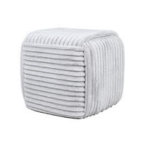 POUF Wiki grau 43/43/38 cm Textil - Grau, Textil (43/38/43cm) - Mondex