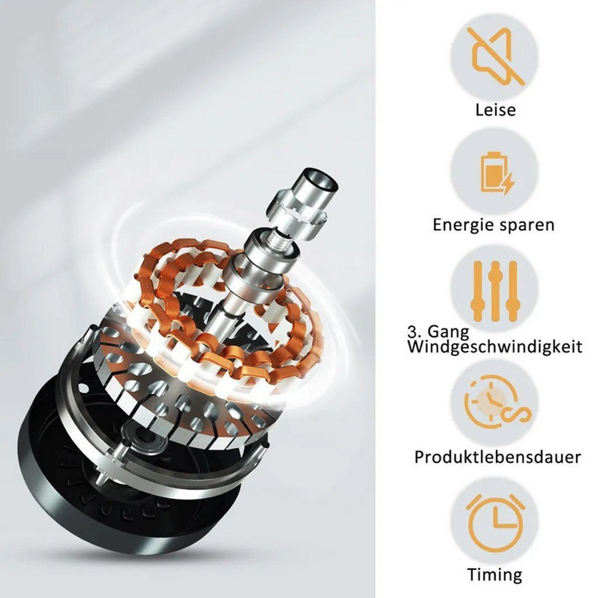 DECKENVENTILATOR Estes II 40/40/18cm - Schwarz, Kunststoff (40/40/18cm) - Nettlife