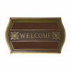 FUSSMATTE Welcome gold-braun, geschwungen 45/75 cm - Braun, Naturmaterialen (45/75cm) - Homescapes