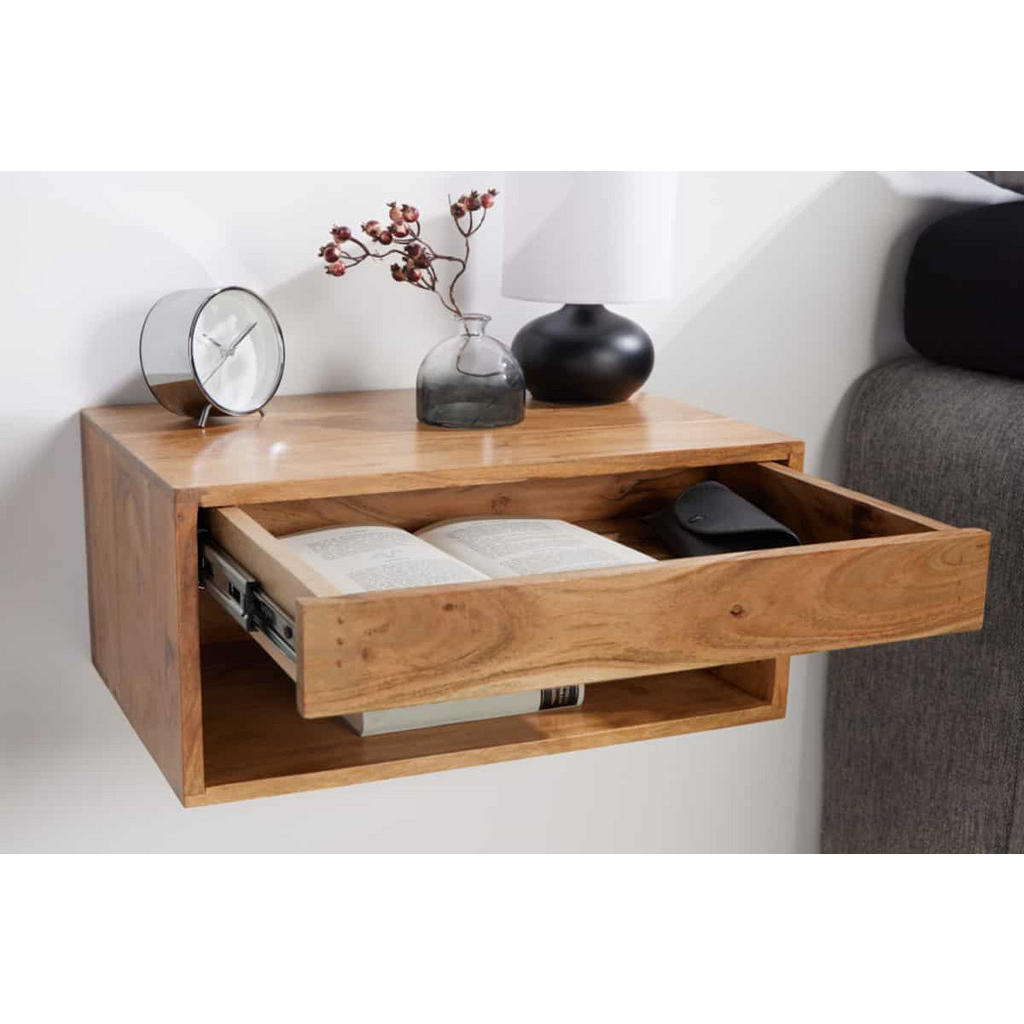 Thumbnail - riess-ambiente Nachttisch, Braun, Braun, Holz, Holz, Rechteckig, 50x25x35 cm, Schlafzimmer, Nachttische