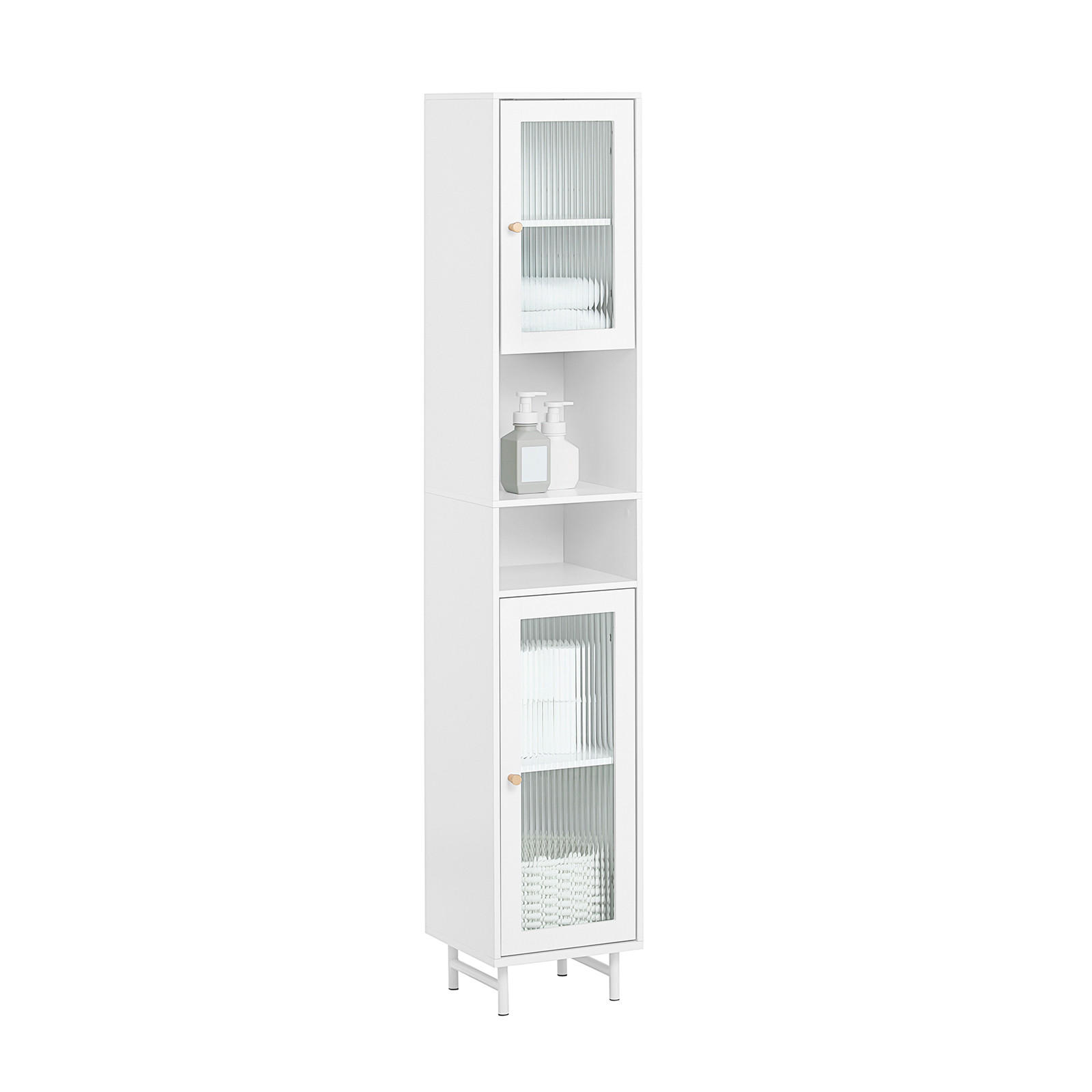 HOCHSCHRANK Weiß - Weiß, Holzwerkstoff (30/171/30cm) - SoBuy
