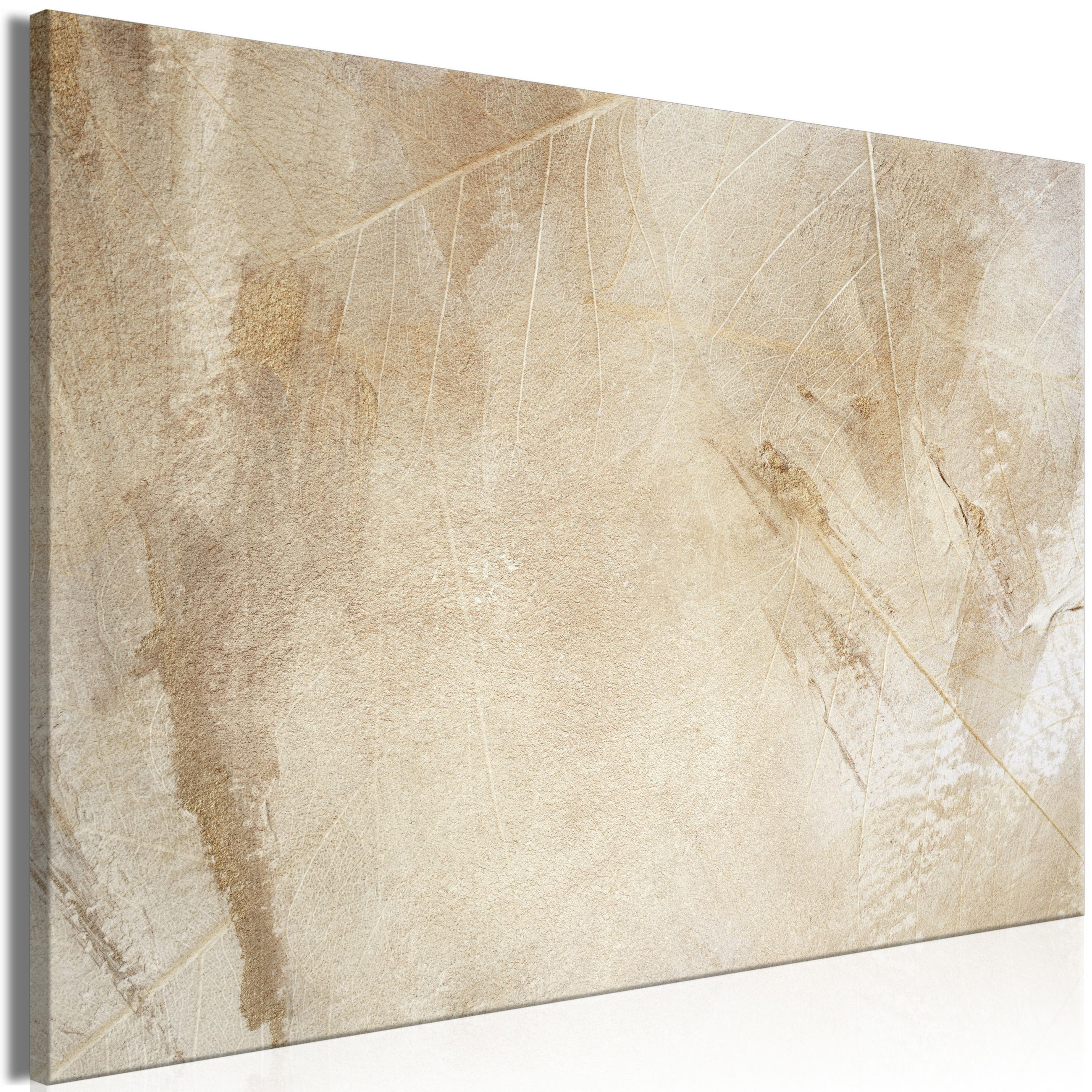 KUNSTDRUCK Beige 90/60 cm - Beige/Orange, Textil (90/60cm) - KUNSTLOFT