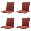 GARTENSTUHLKISSEN Canvas 97/49 cm 4er-Set - Rot, Textil (49/6/97cm) - Madison