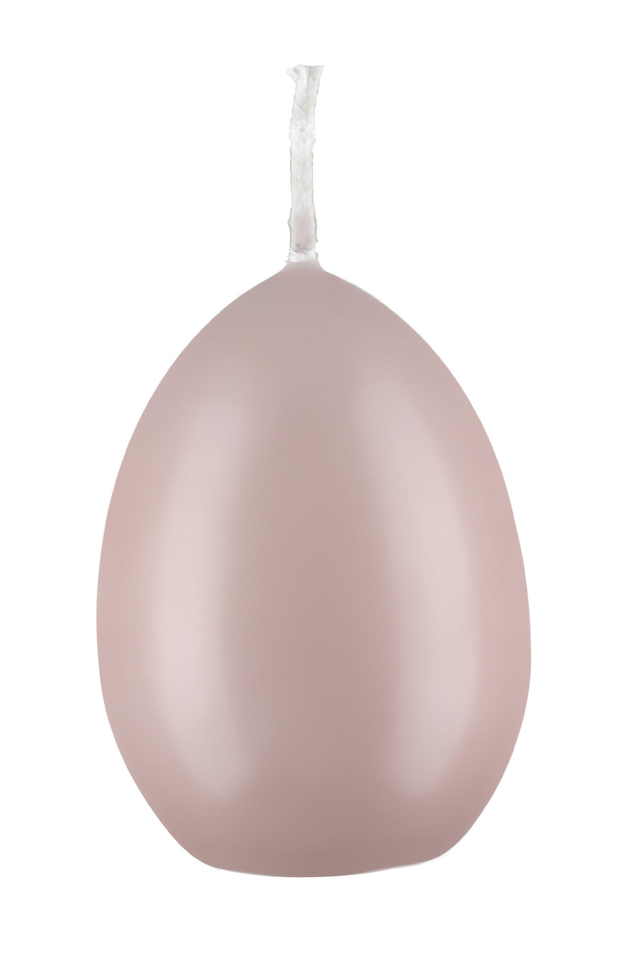 EIKERZEN Maxi, Straußenei Taupe Rose 140 x Ø 100 mm, 6 Stück - Taupe, Paraffin (10/14/14cm) - Kopschitz Kerzen
