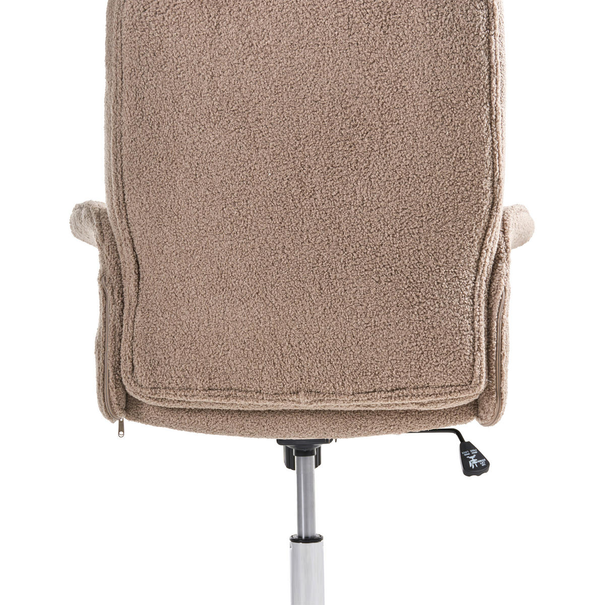 BÜROSTUHL Braun Pilot - Silberfarben/Braun, Textil (72/117/72cm) - Beliani