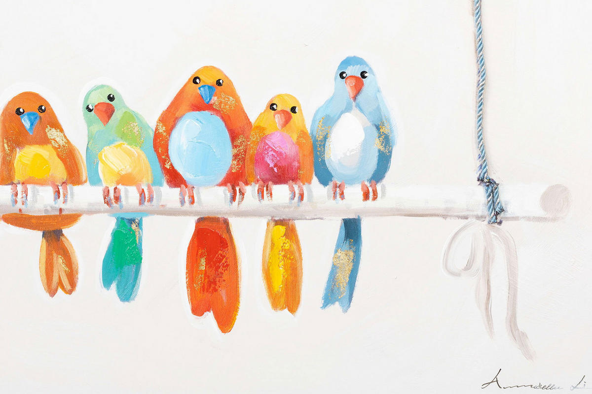 ACRYLBILD HANDGEMALT 120/60 cm - Multicolor, Holz/Textil (120/60cm) - KUNSTLOFT