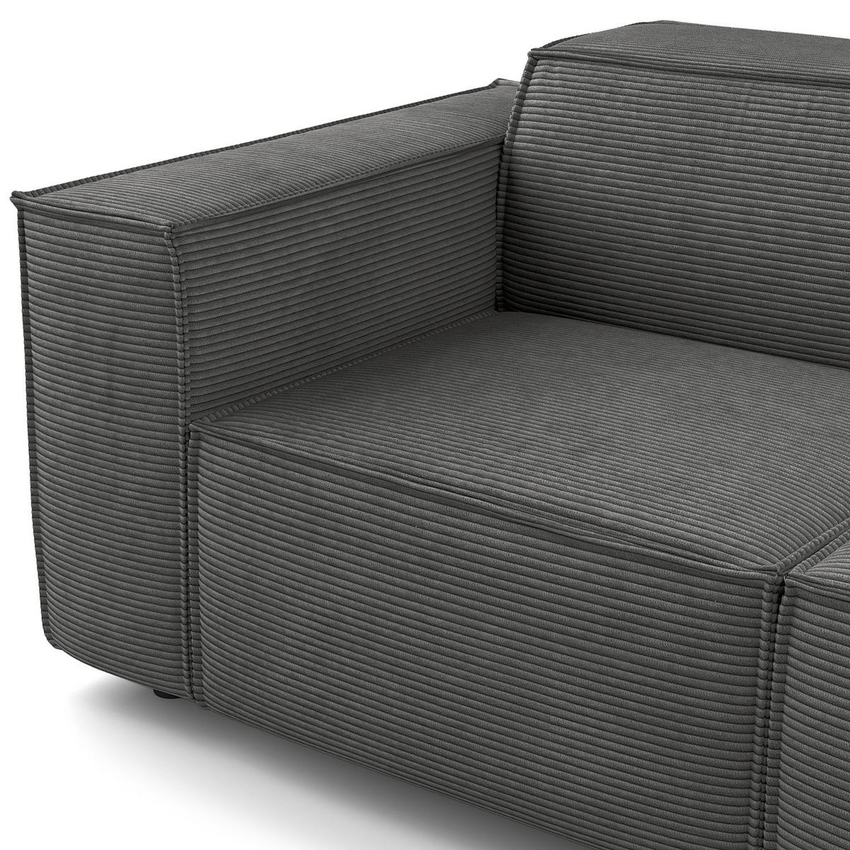 2,5-SITZER SOFA - Anthrazit, Textil (223/70/96cm) - home24