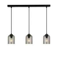 HÄNGELEUCHTE SELINA - Rauchgrau, Hängeleuchte - Grau, Glas (12/68/150cm) - Home Deluxe