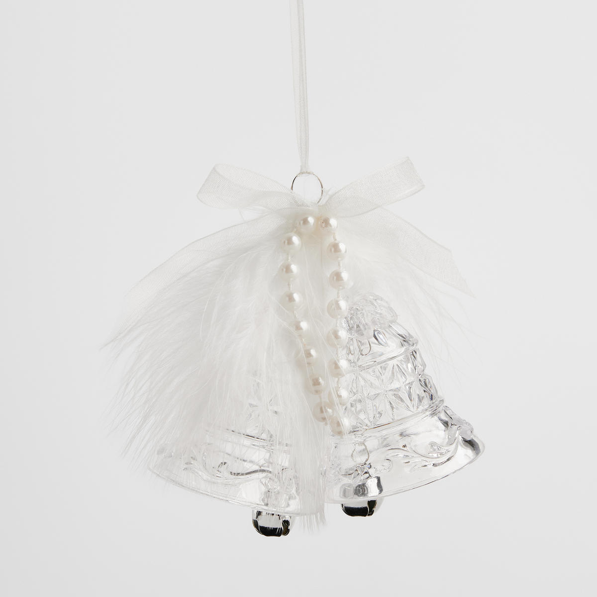 WEIHNACHTSDEKO Hängend BELLISO, 7.5 x 10 cm, Transparent, Christbaumschmuck, Weihnachtsbaumdekoration, Christmas, Xmas - Transparent, Kunststoff (10/7.5/5cm) - home&you