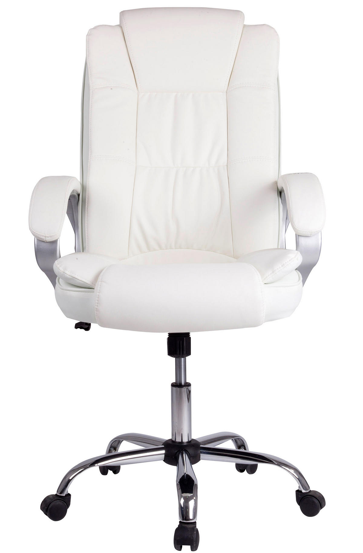 DREHSTUHL Karen Weiß - Weiß, Fell (68/110/72cm) - VS Venta-stock