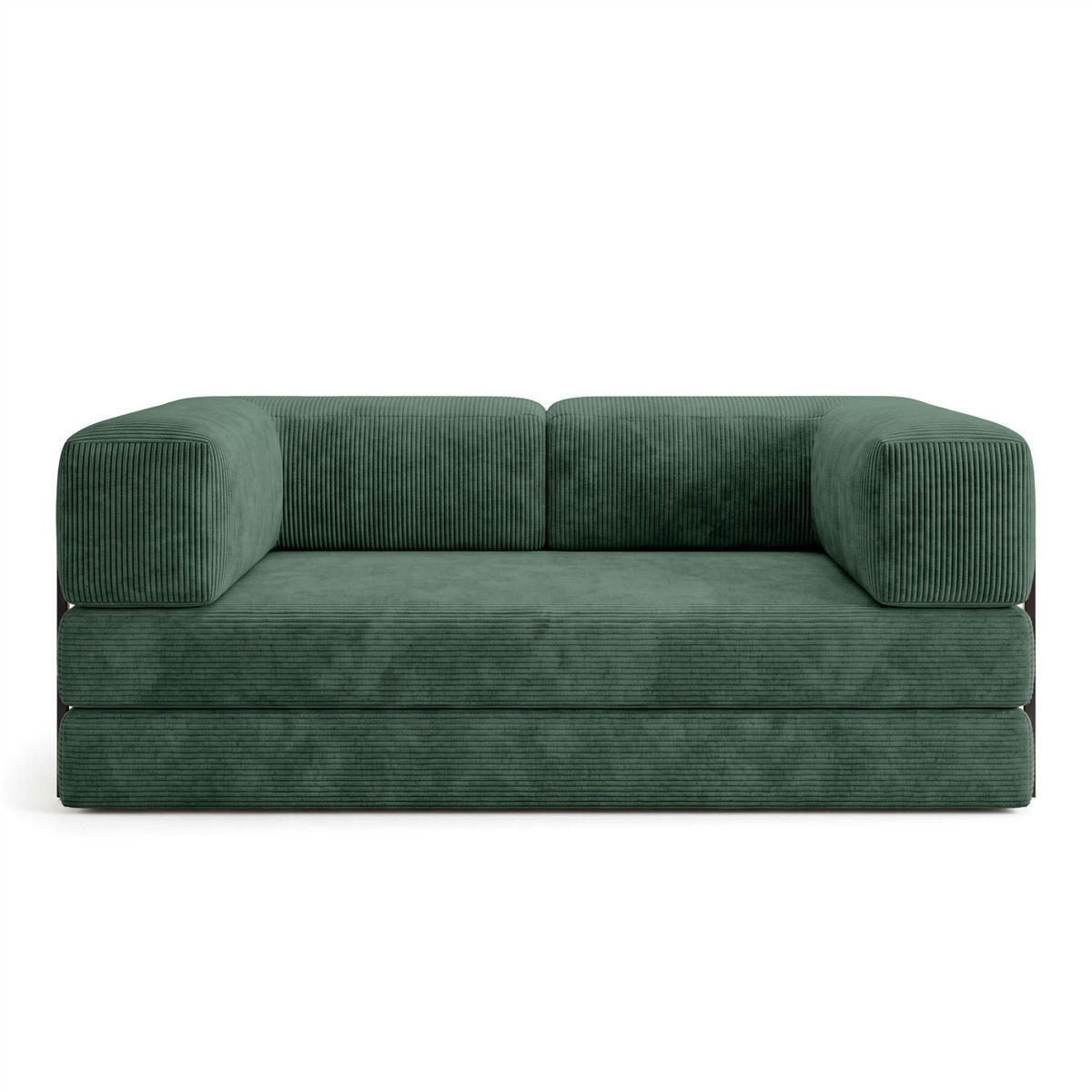 SCHLAFSOFA Danny - Grün, Holzwerkstoff/Textil (200/70/100cm) - Fun Möbel