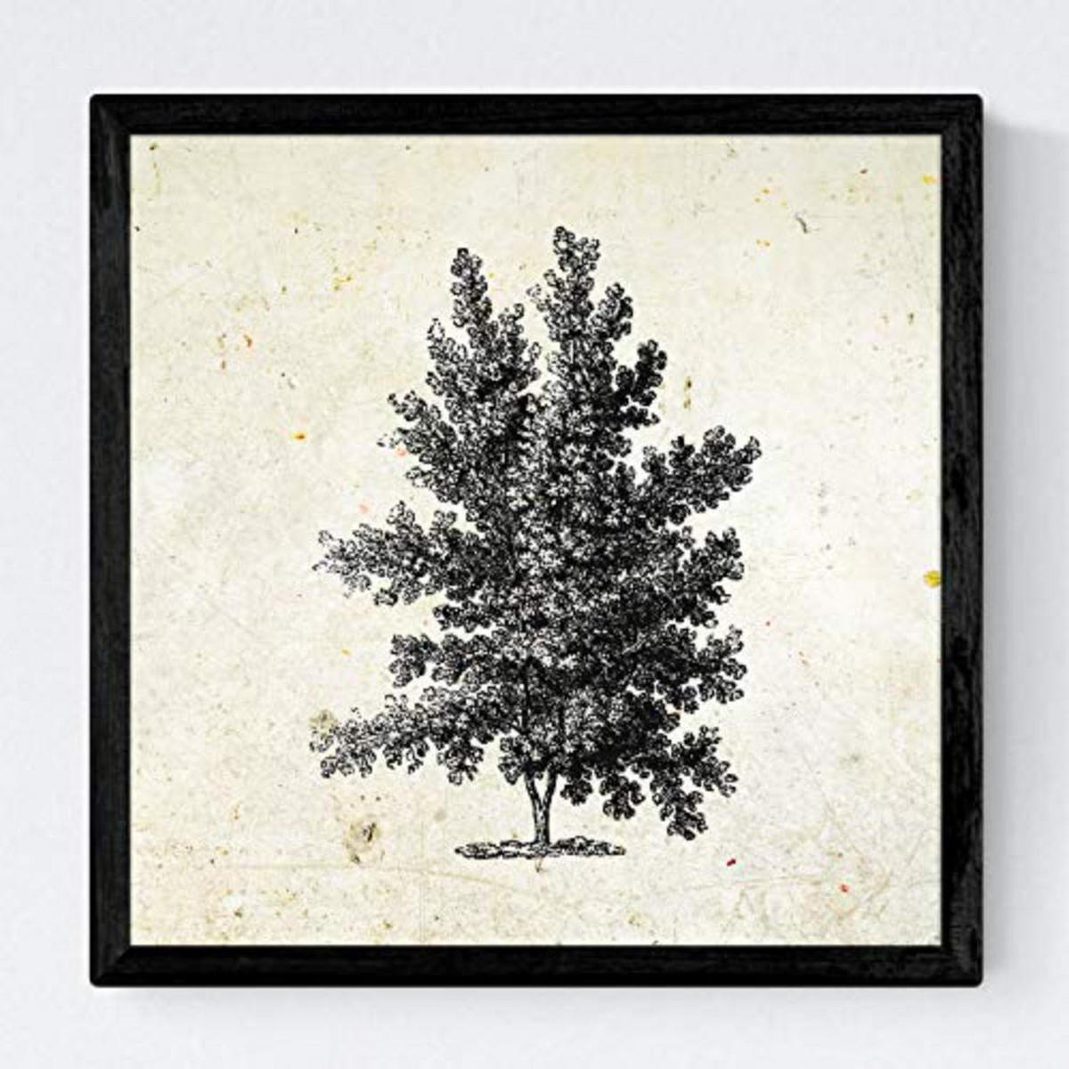 POSTER Set mit 4 Blättern der Hohe Bäume in der 20x20cm Rahmenlos - Klar, Papier (20/3cm) - Nacnic