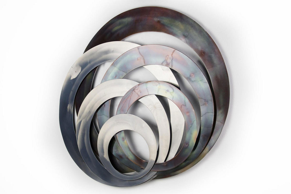 WANDDEKO Braun 86/76 cm - Braun, Metall (4.6/76/5cm) - KUNSTLOFT