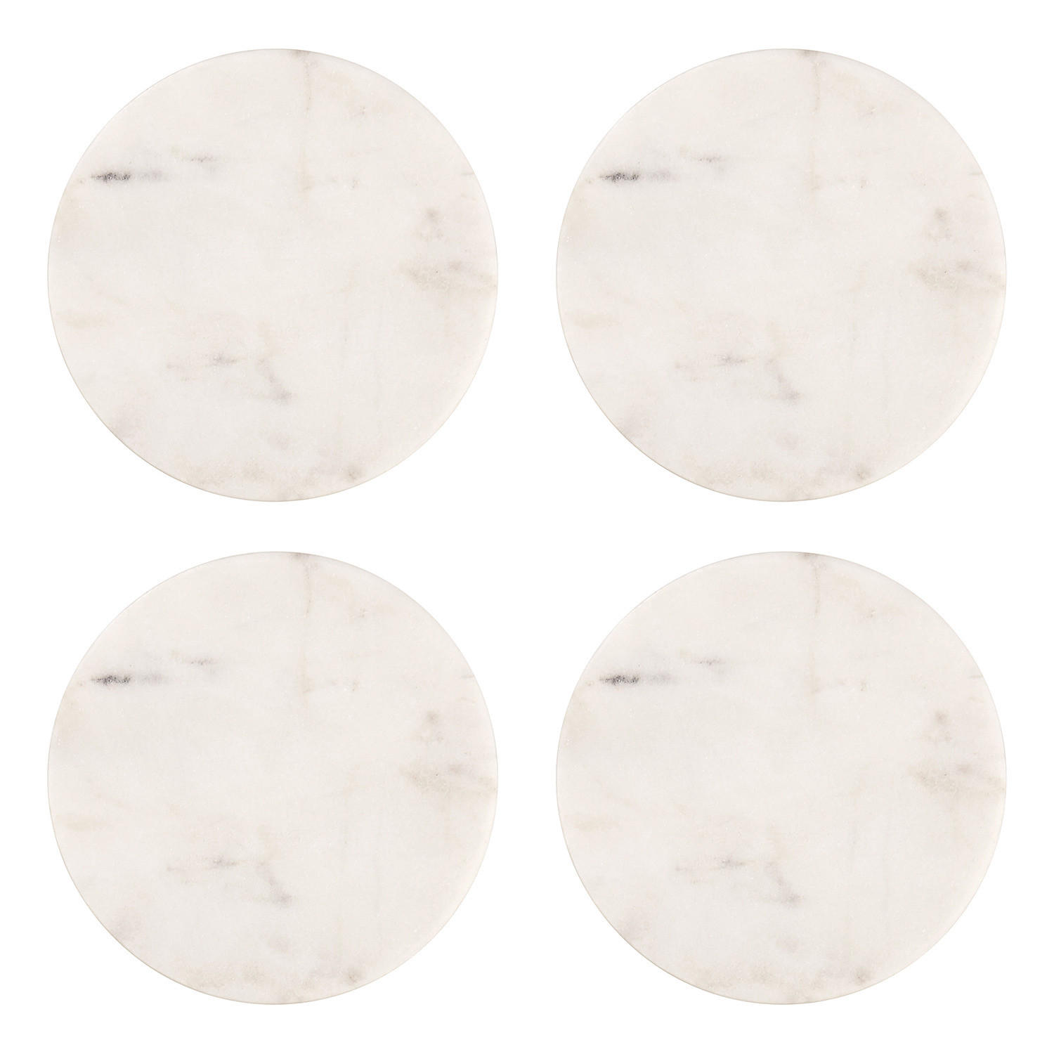 UNTERSETZER (4er Set) Marble - Weiß, Stein (10/10cm) - BUTLERS