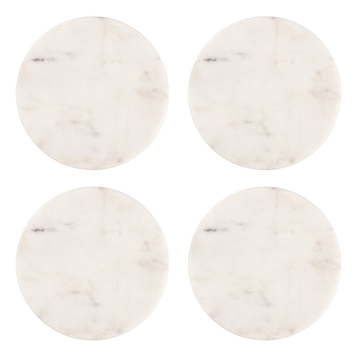 UNTERSETZER (4er Set) Marble - Weiß, Stein (10/10cm) - BUTLERS