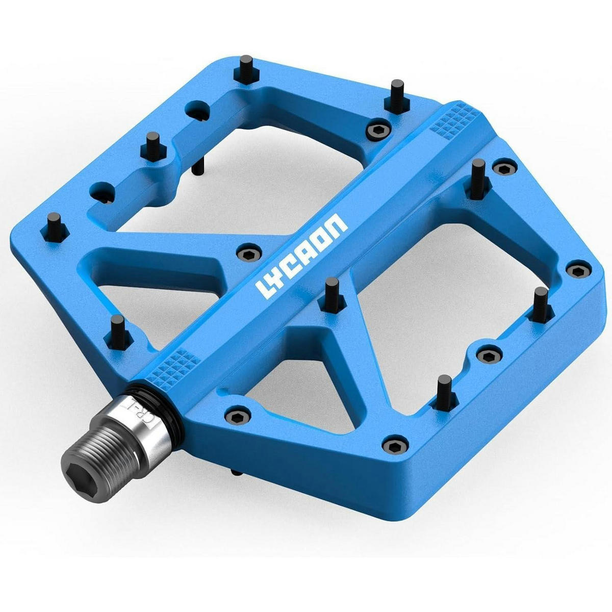 FAHRRADPEDALE Blau, Rutschfest, CR-MO Spindel - Blau, Kunststoff (10.9/1.4/10.9cm)