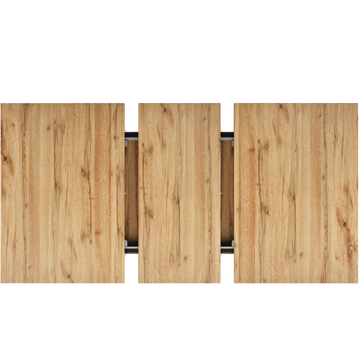 ESSTISCH, MDF mit Auszug (Teleskop), 119-158,5/80/75 cm, Naturfarben - Naturfarben, Holzwerkstoff (119/80/75cm) - Redom